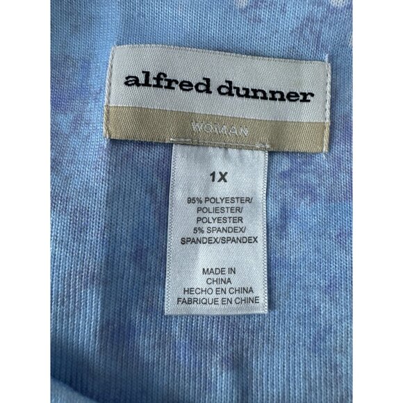 AD Womens 1X Holiday Novelty All Over Print Tunic Blouse Grandma Festive Cottage - Picture 3 of 7